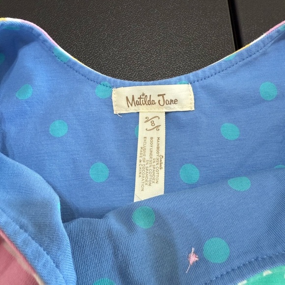 Matilda Jane Pink and White Ruffled Tiered Sundress - Picture 3 of 4